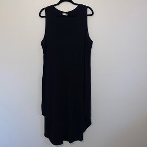 TERRA & SKY V NECK SS MIDI ASYMMETRICAL HEM DRESS SIZE 1X